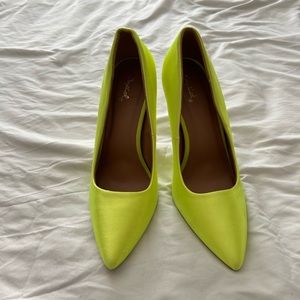 Qupid Neon Green Stilettos